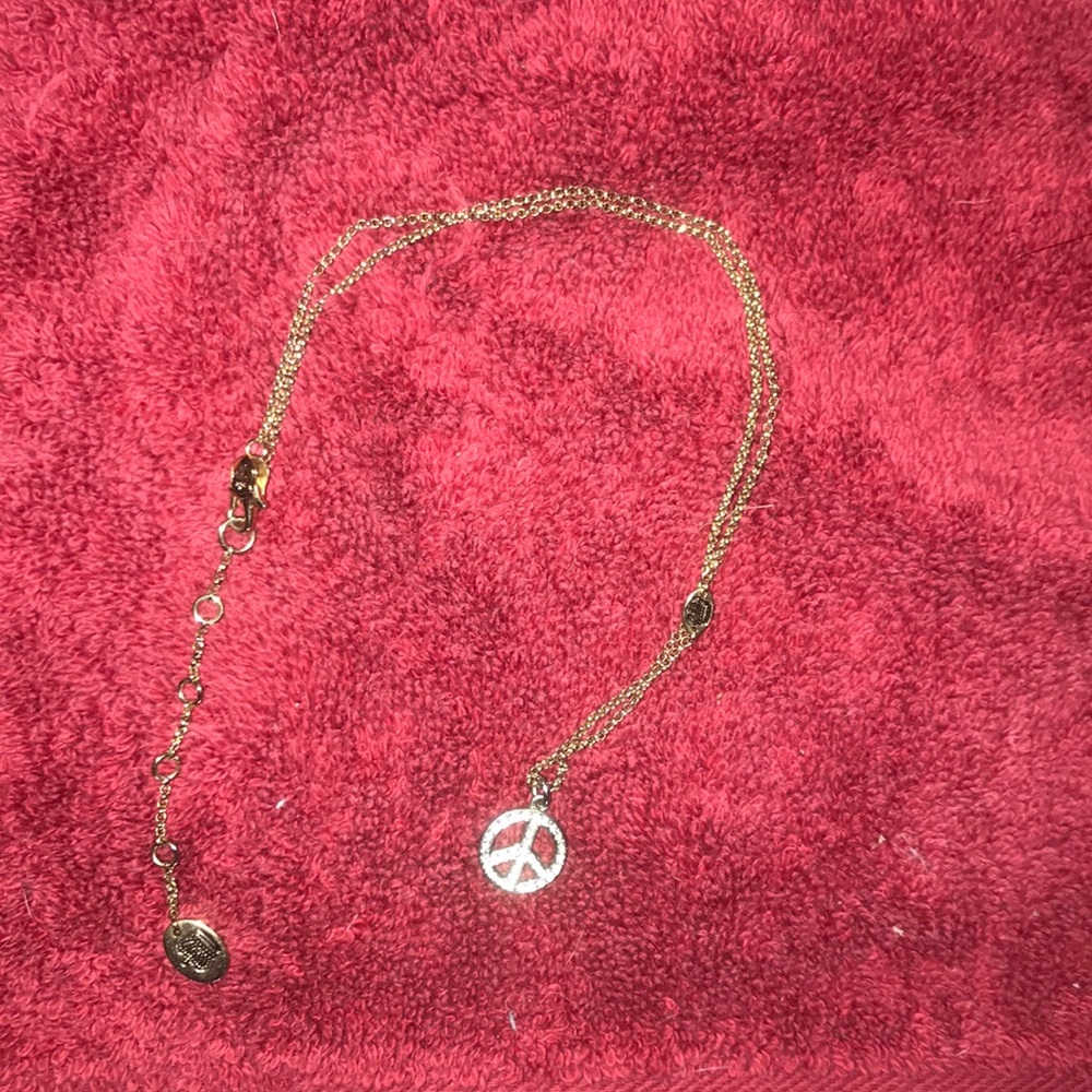 Juicy Couture Peace Sign Necklace